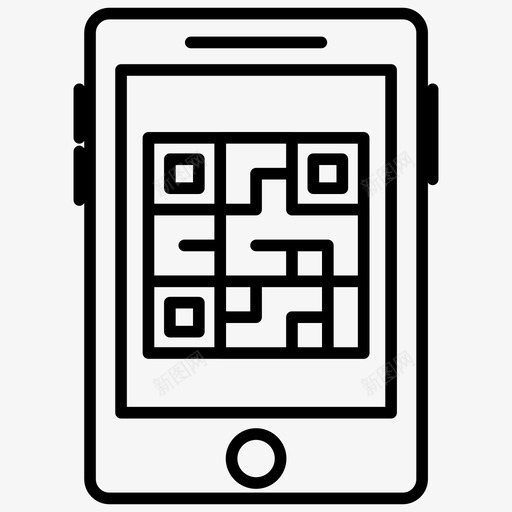 二维码条形码产品跟踪图标svg_新图网 https://ixintu.com 二维码 产品跟踪 快速响应码 条形码 购物和商业线路图标