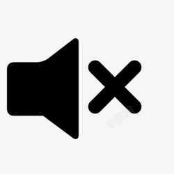 扬声器没有声音静音没有声音扬声器图标高清图片