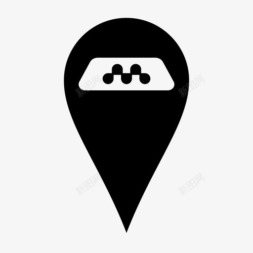 地图标记器地图销出租车站svg_新图网 https://ixintu.com 出租车站 地图标记器 地图销