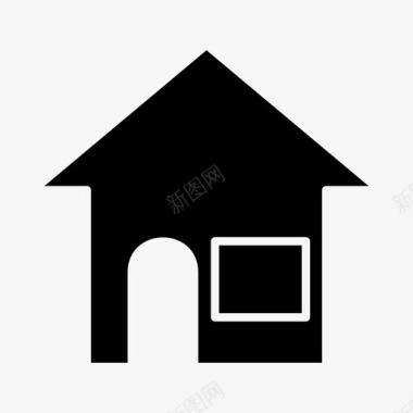 房子建筑物家庭住宅图标图标
