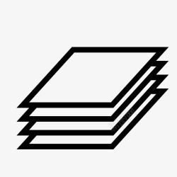 四层四张纸一层一堆图标高清图片