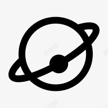 行星轨道土星图标图标