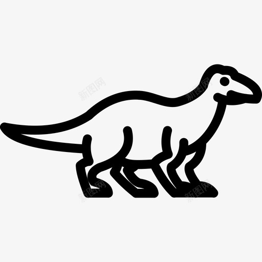 蜥蜴恐龙图标svg_新图网 https://ixintu.com 恐龙 蜥蜴