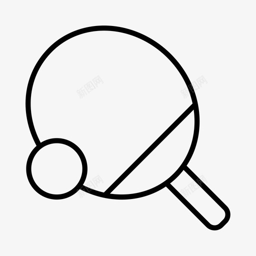 乒乓球运动员运动图标svg_新图网 https://ixintu.com 乒乓球 体育 运动 运动员