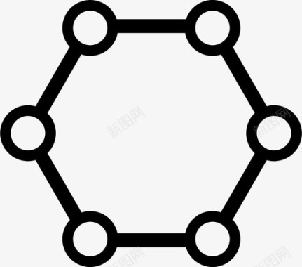 化学结构原子键图标图标