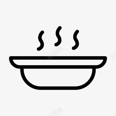 热饭碗粥图标图标