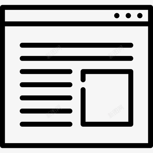 浏览器通信和媒体线性图标svg_新图网 https://ixintu.com 浏览器 线性 通信和媒体