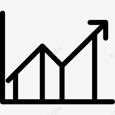 销售统计线性电子商务图标图标