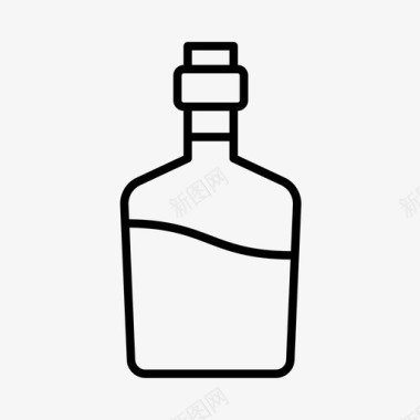 瓶子酒酒吧图标图标