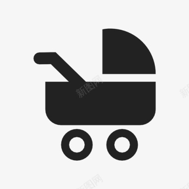 婴儿车婴儿婴儿摇篮图标图标