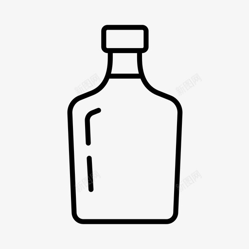酱汁酒瓶子图标svg_新图网 https://ixintu.com 烈酒 瓶子 酒 酱汁 饮料