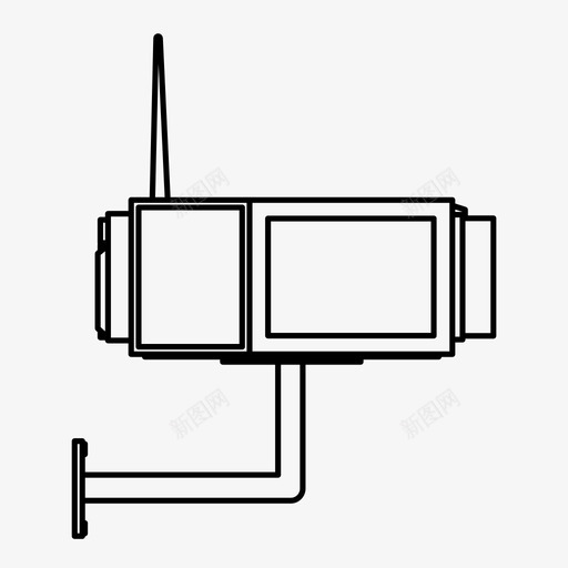 保安摄像机闭路电视控制图标svg_新图网 https://ixintu.com 保安摄像机 保安系统 保护 控制 闭路电视