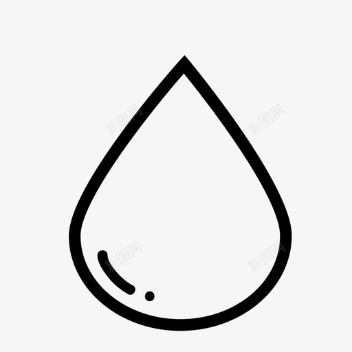 水露水水滴图标svg_新图网 https://ixintu.com 水 水滴 露水