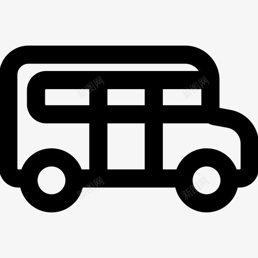 公共汽车公共交通工具车辆图标svg_新图网 https://ixintu.com 公共交通工具 公共汽车 车辆