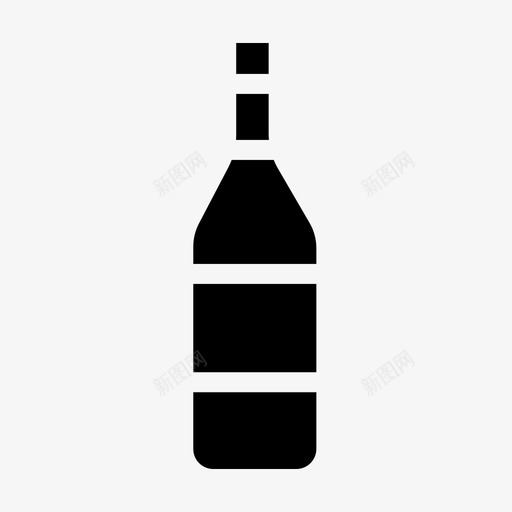 酒瓶图标svg_新图网 https://ixintu.com 酒瓶