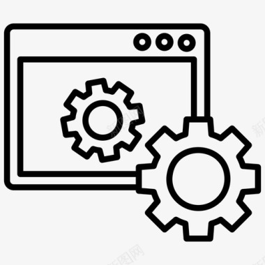 网站优化数字营销网站开发图标图标