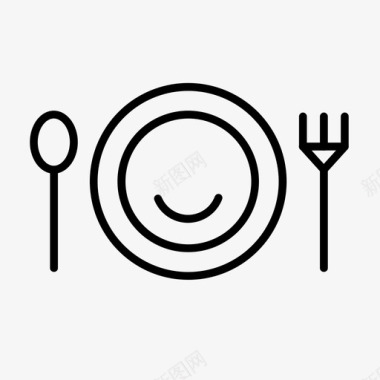 食品餐具晚餐图标图标