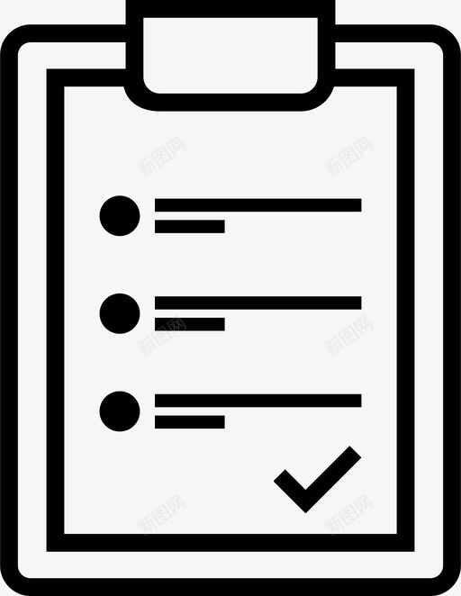 列表清单剪贴板图标svg_新图网 https://ixintu.com 列表 剪贴板 清单