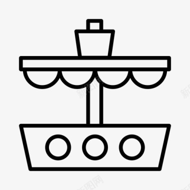 海盗船船桅杆图标图标
