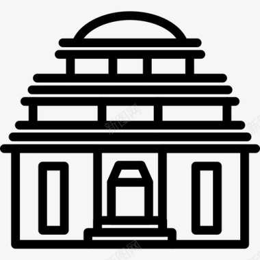 素雅寺印度素雅寺纪念碑图标图标