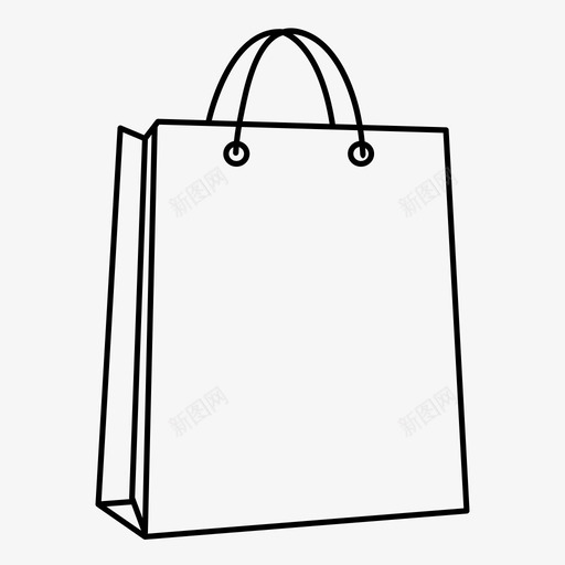 购物袋手推车纸袋图标svg_新图网 https://ixintu.com 手推车 手提袋 纸袋 购物袋
