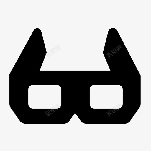 眼镜3d眼镜电影院图标svg_新图网 https://ixintu.com 3d眼镜 电影院 眼镜