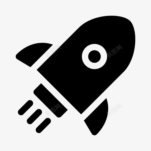 火箭发射太空图标svg_新图网 https://ixintu.com 十一月图标固体 发射 启动 太空 宇宙飞船 火箭