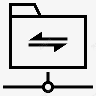 联机共享数据传输文件夹共享图标图标