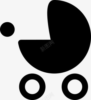 婴儿车填充非食用产品图标图标