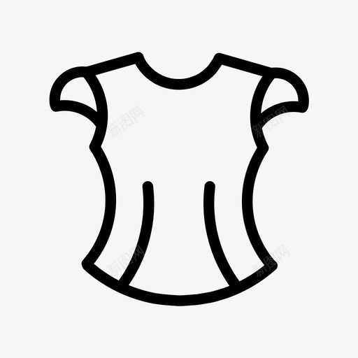 上衣衬衫服装图标svg_新图网 https://ixintu.com 上衣 时装 服装 衬衫 袖子类型
