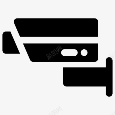 闭路电视摄像机保护安全图标图标