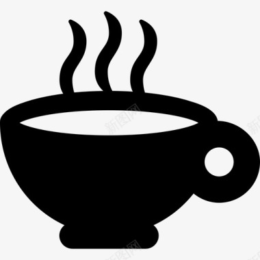 茶食物温泉放松图标图标