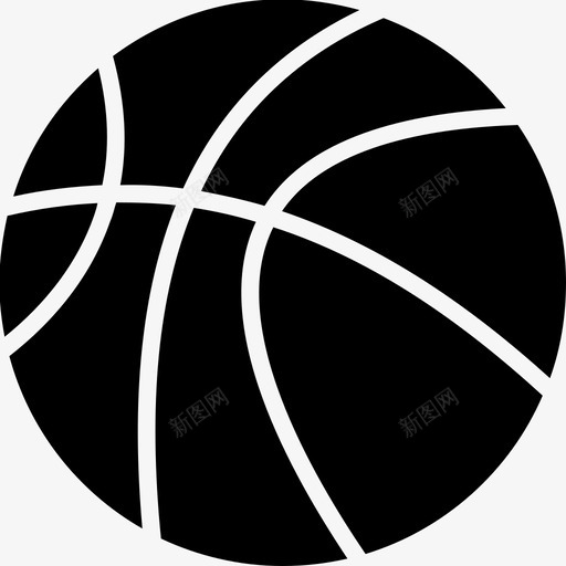 篮球球体运动图标svg_新图网 https://ixintu.com 球体 篮球 运动