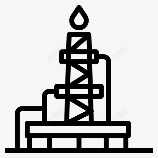 钻机建筑工程图标svg_新图网 https://ixintu.com 工业 工程 建筑 钻机