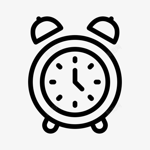 闹钟回学校提醒图标svg_新图网 https://ixintu.com 回学校 提醒 时间 闹钟