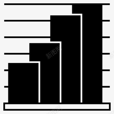图表分析增长图标图标