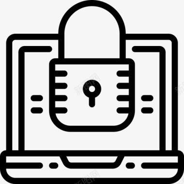 安全数据笔记本电脑保护数据保护概述图标图标