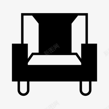 沙发扶手椅装饰图标图标