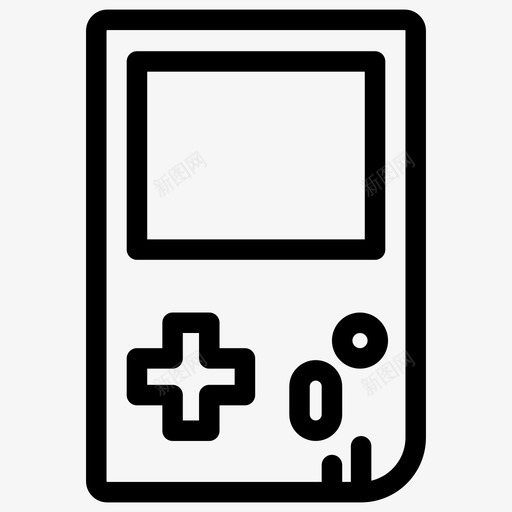 gameboy手持游戏机设备图标svg_新图网 https://ixintu.com gameboy 手持游戏机 设备