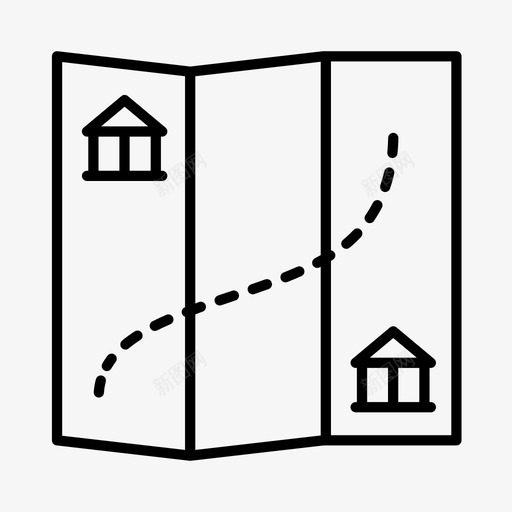 地图假日导游图标svg_新图网 https://ixintu.com 假日 地图 导游 度假 旅游 游客