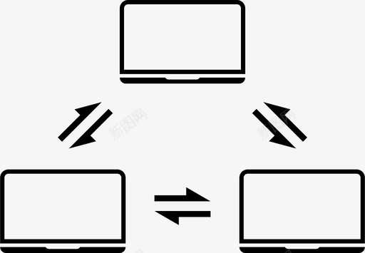 网络互联网笔记本电脑图标图标