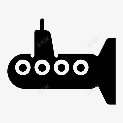 潜水艇深海潜水图标svg_新图网 https://ixintu.com 海上 深海 潜水 潜水艇 航海 运输