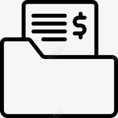 任务财务文件夹人力资源图标图标