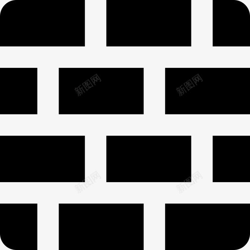 砖头建筑物房地产图标svg_新图网 https://ixintu.com 建筑物 房地产 砖头