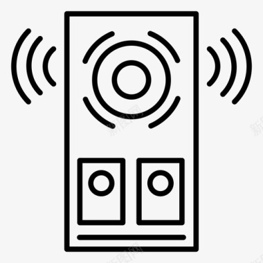 音响系统电子娱乐图标图标