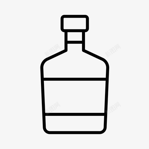 酒精瓶子调味品图标svg_新图网 https://ixintu.com 瓶子 调味品 酒精 酱汁 饮料