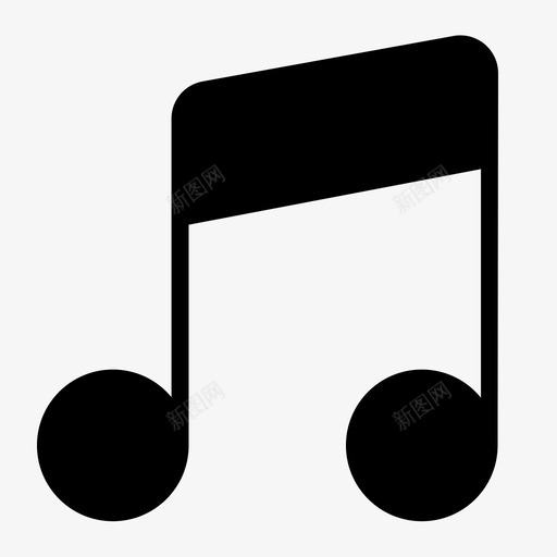 Music Notesvg_新图网 https://ixintu.com Music Note 音符_Solid