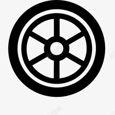 车轮汽车轮盘图标图标