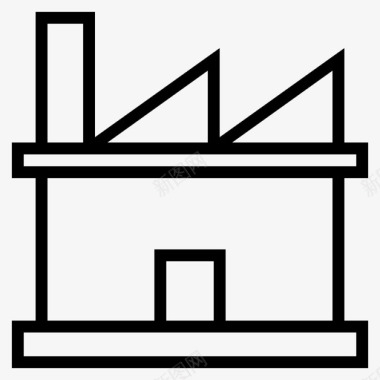 工厂装配线建筑图标图标
