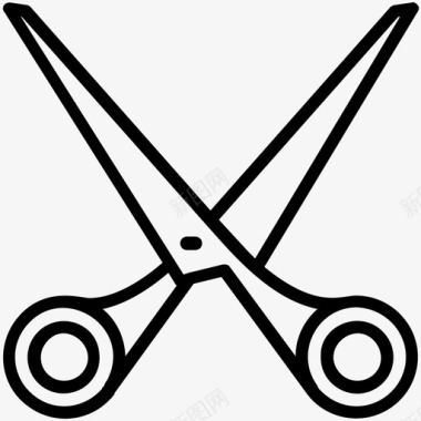 剪刀边缘工具剪切工具图标图标